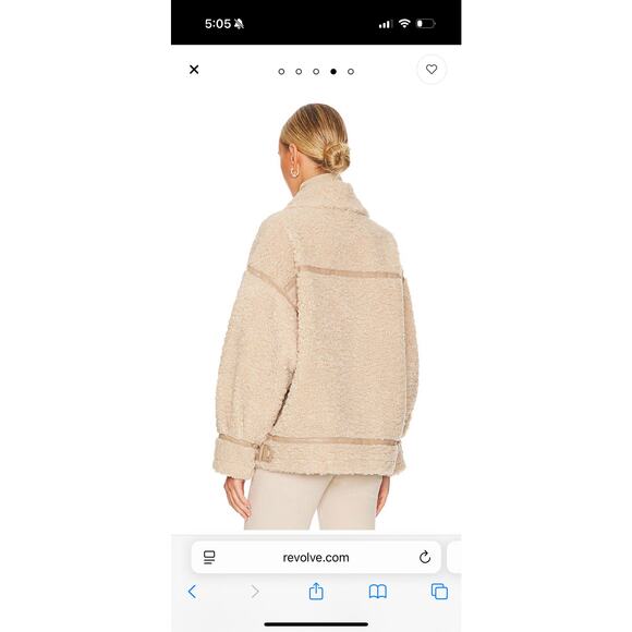 New NWT Lamarque Badu Teddy Jacket in Beige - Picture 5 of 8